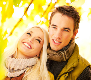 A couple waits for their general dentistry appointment in Midland.