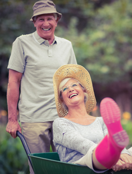 A couple enjoys life after getting dentures